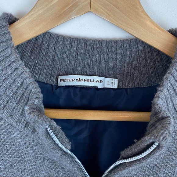 Peter Millar Cashmere-Silk Full Zip Cardigan Sweater Jacket - Picture 3 of 7